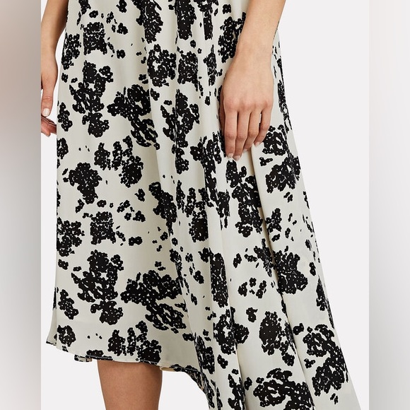 NOTES DU NORD Orchid Asymmetrical Floral Dress Size 38 - Picture 4 of 12